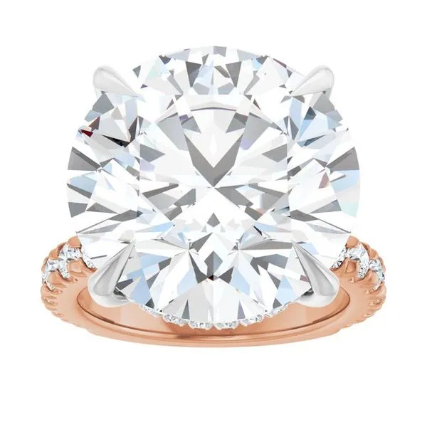 Claw-Prong Hidden Halo-Style Engagement Ring Image 3 Mark Jewellers La Crosse, WI