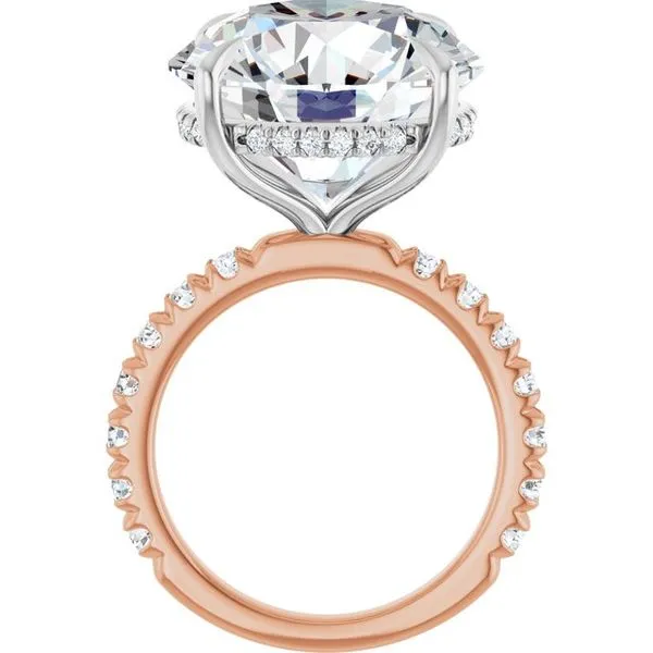 Claw-Prong Hidden Halo-Style Engagement Ring Image 2 J. Thomas Jewelers Rochester Hills, MI