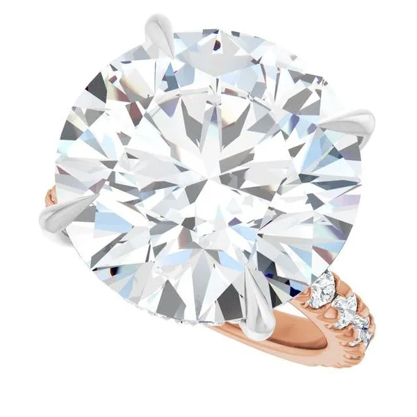 Claw-Prong Hidden Halo-Style Engagement Ring Image 5 Jimmy Smith Jewelers Decatur, AL