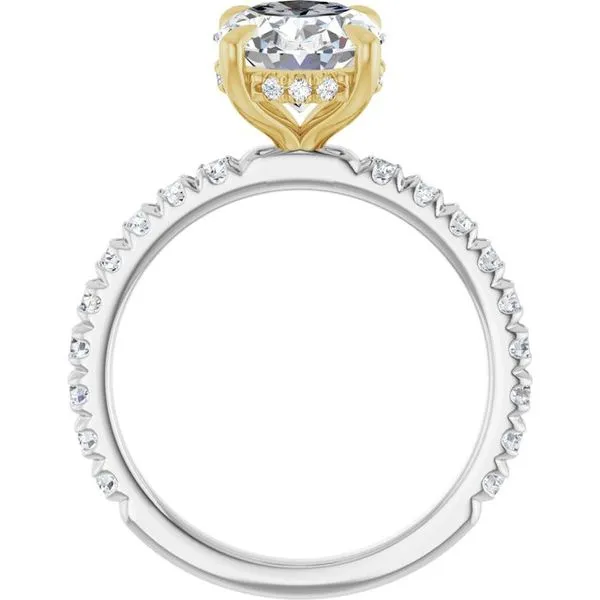 Claw-Prong Hidden Halo-Style Engagement Ring Image 2 Morin Jewelers Southbridge, MA