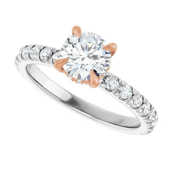 Claw-Prong Hidden Halo-Style Engagement Ring Image 5 Shipley's Fine Jewelry Hampstead, MD