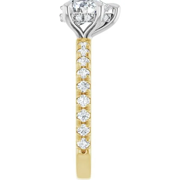 Claw-Prong Hidden Halo-Style Engagement Ring Image 4 Mark Jewellers La Crosse, WI