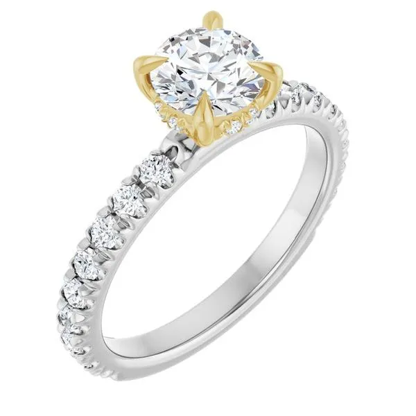 Claw-Prong Hidden Halo-Style Engagement Ring Raleigh Diamond Fine Jewelry Raleigh, NC