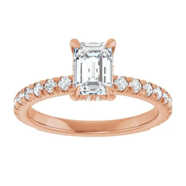 Claw-Prong Hidden Halo-Style Engagement Ring Image 3 J. Thomas Jewelers Rochester Hills, MI