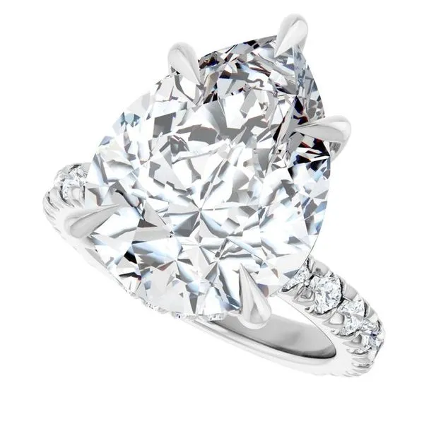 Claw-Prong Hidden Halo-Style Engagement Ring Image 5 Shipley's Fine Jewelry Hampstead, MD