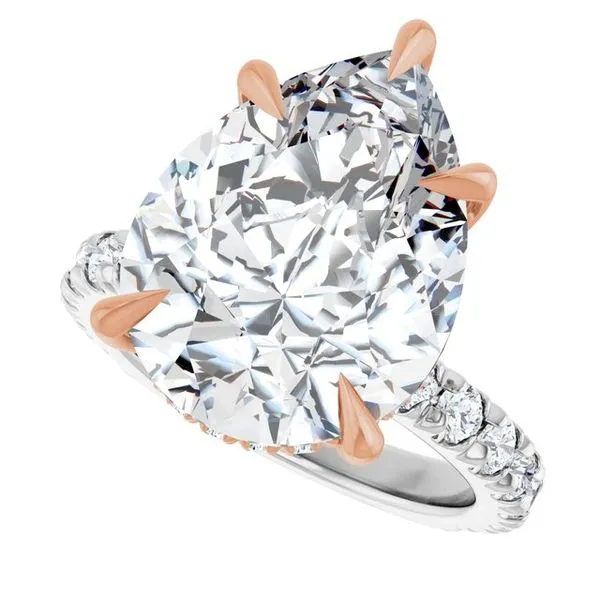 Claw-Prong Hidden Halo-Style Engagement Ring Image 5 Paul James Jewelers Angels Camp, CA