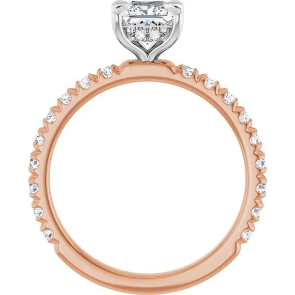 Claw-Prong Hidden Halo-Style Engagement Ring Image 2 Shipley's Fine Jewelry Hampstead, MD