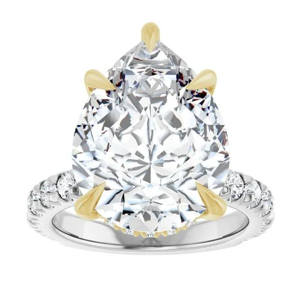 Claw-Prong Hidden Halo-Style Engagement Ring Image 3 J. Thomas Jewelers Rochester Hills, MI
