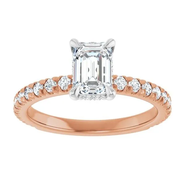 Claw-Prong Hidden Halo-Style Engagement Ring Image 3 Mark Jewellers La Crosse, WI