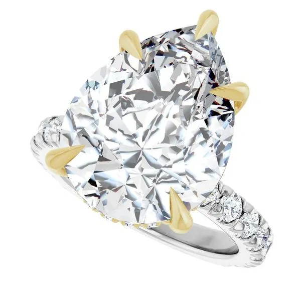 Claw-Prong Hidden Halo-Style Engagement Ring Image 5 Stuart Benjamin & Co. Jewelry Designs San Diego, CA