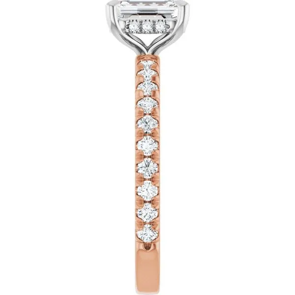 Claw-Prong Hidden Halo-Style Engagement Ring Image 4 The Jewelry Source El Segundo, CA