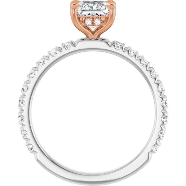 Claw-Prong Hidden Halo-Style Engagement Ring Image 2 Jimmy Smith Jewelers Decatur, AL