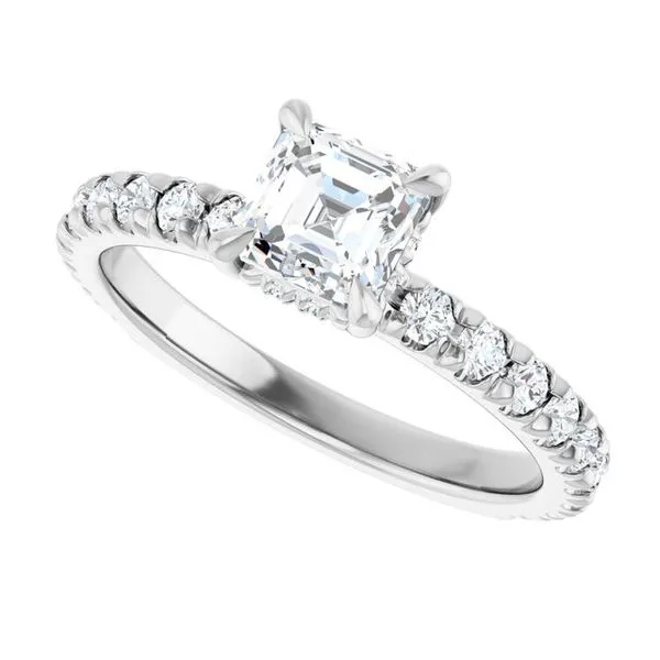 Claw-Prong Hidden Halo-Style Engagement Ring Image 5 Shipley's Fine Jewelry Hampstead, MD