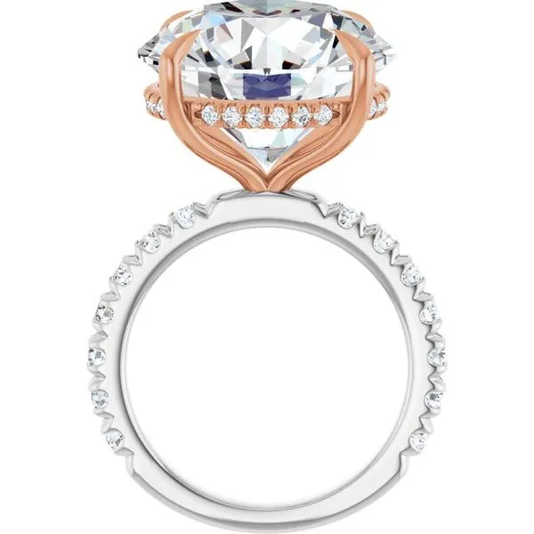 Claw-Prong Hidden Halo-Style Engagement Ring Image 2 Futer Bros Jewelers York, PA