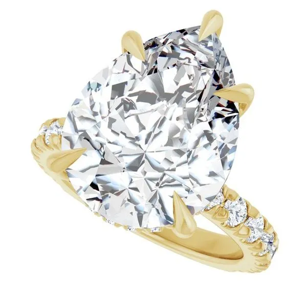 Claw-Prong Hidden Halo-Style Engagement Ring Image 5 J. Thomas Jewelers Rochester Hills, MI