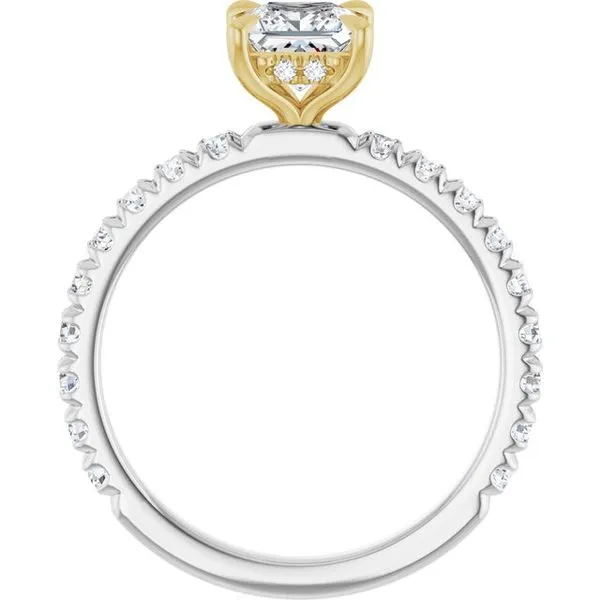 Claw-Prong Hidden Halo-Style Engagement Ring Image 2 Futer Bros Jewelers York, PA