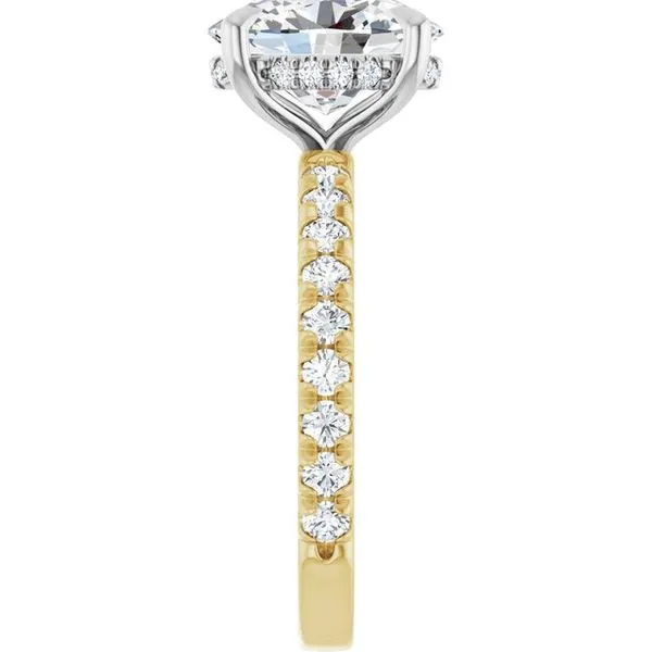 Claw-Prong Hidden Halo-Style Engagement Ring Image 4 J. Thomas Jewelers Rochester Hills, MI