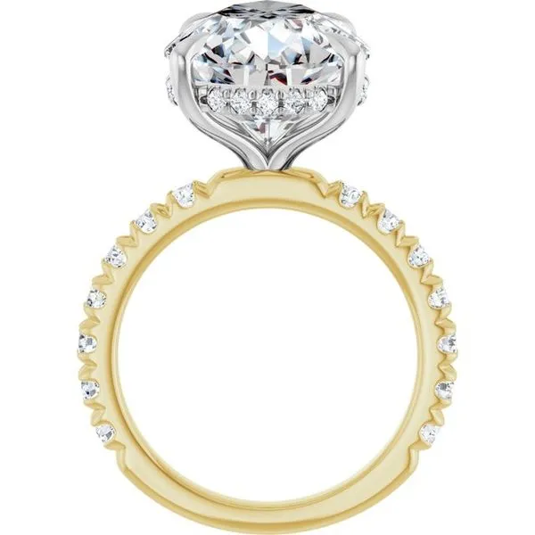 Claw-Prong Hidden Halo-Style Engagement Ring Image 2 Futer Bros Jewelers York, PA