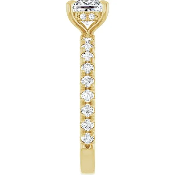 Claw-Prong Hidden Halo-Style Engagement Ring Image 4 Mark Jewellers La Crosse, WI