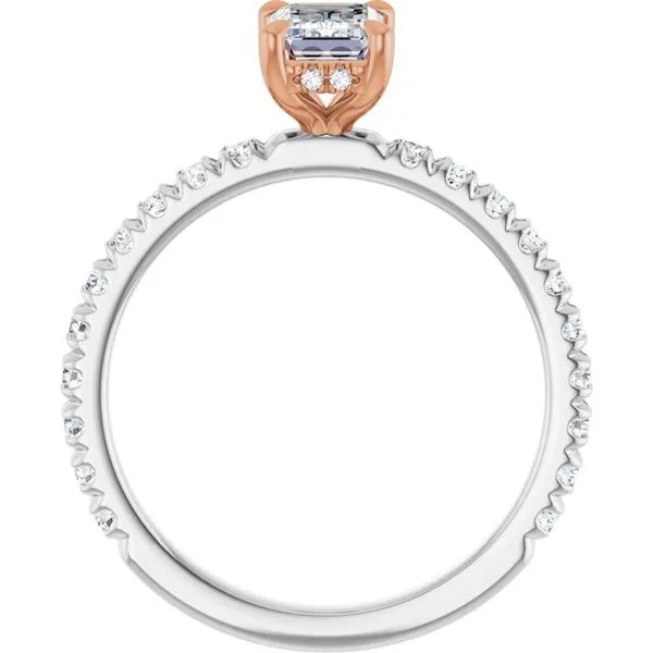 Claw-Prong Hidden Halo-Style Engagement Ring Image 2 Clater Jewelers Louisville, KY