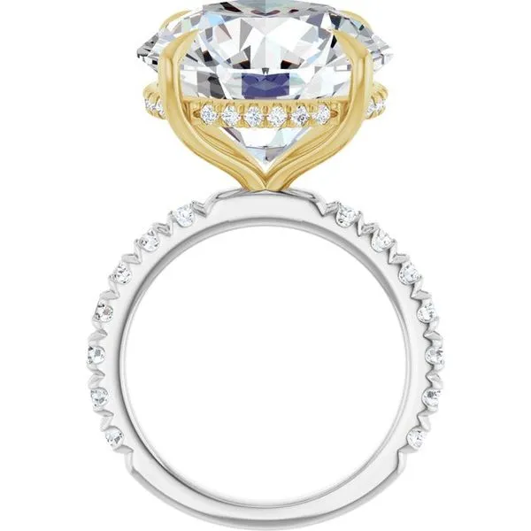 Claw-Prong Hidden Halo-Style Engagement Ring Image 2 Raleigh Diamond Fine Jewelry Raleigh, NC