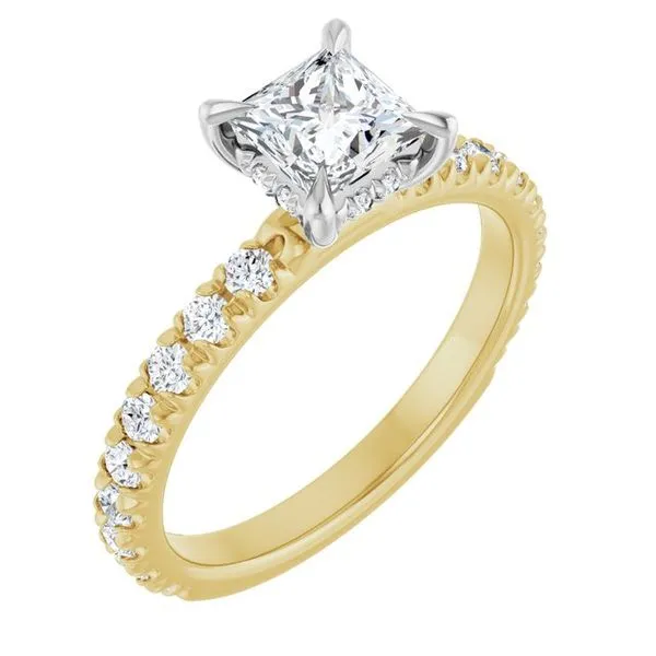 Claw-Prong Hidden Halo-Style Engagement Ring Raleigh Diamond Fine Jewelry Raleigh, NC