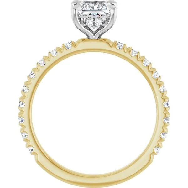 Claw-Prong Hidden Halo-Style Engagement Ring Image 2 Futer Bros Jewelers York, PA