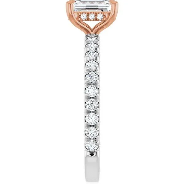 Claw-Prong Hidden Halo-Style Engagement Ring Image 4 Jimmy Smith Jewelers Decatur, AL