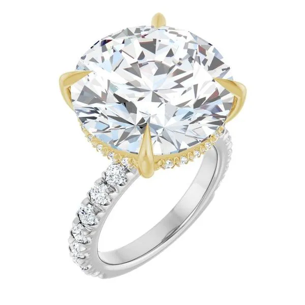 Claw-Prong Hidden Halo-Style Engagement Ring Mark Jewellers La Crosse, WI