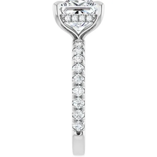 Claw-Prong Hidden Halo-Style Engagement Ring Image 4 Clater Jewelers Louisville, KY