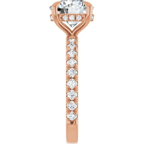 Claw-Prong Hidden Halo-Style Engagement Ring Image 4 Austin's Fine Diamonds & Jewelry Lyndhurst, NJ