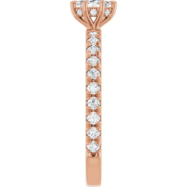 Claw-Prong Hidden Halo-Style Engagement Ring Image 4 Mark Jewellers La Crosse, WI