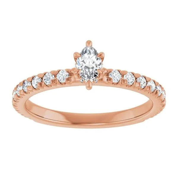 Claw-Prong Hidden Halo-Style Engagement Ring Image 3 Paul James Jewelers Angels Camp, CA