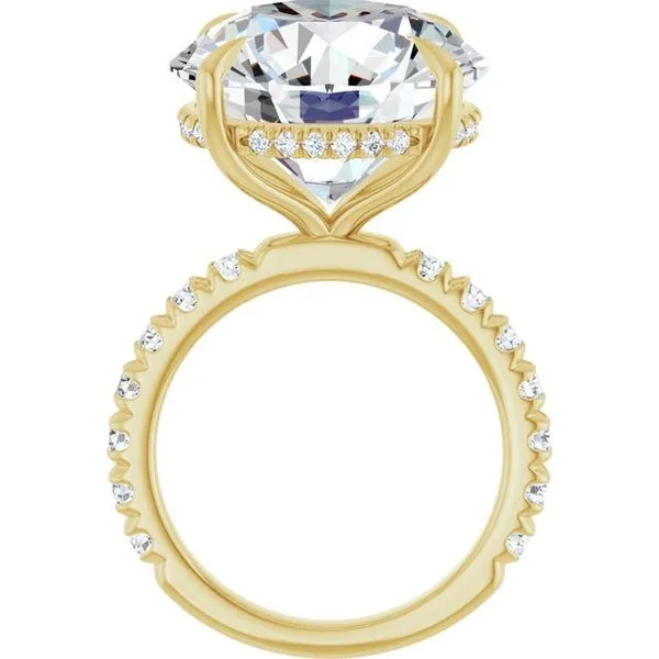 Claw-Prong Hidden Halo-Style Engagement Ring Image 2 Futer Bros Jewelers York, PA