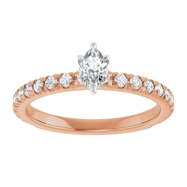Claw-Prong Hidden Halo-Style Engagement Ring Image 3 Vulcan's Forge LLC KANSAS CITY, MO