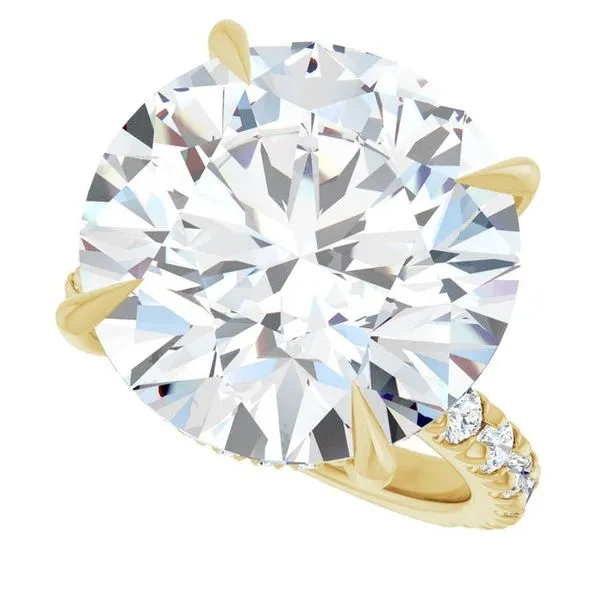 Claw-Prong Hidden Halo-Style Engagement Ring Image 5 Futer Bros Jewelers York, PA