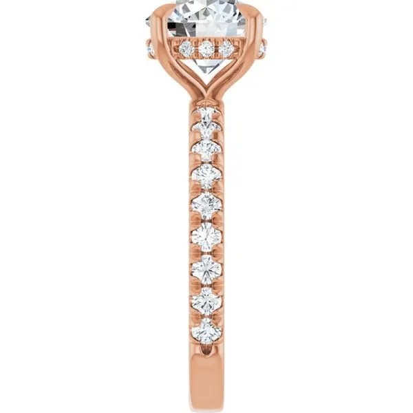Claw-Prong Hidden Halo-Style Engagement Ring Image 4 Austin's Fine Diamonds & Jewelry Lyndhurst, NJ