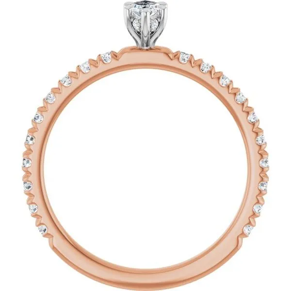 Claw-Prong Hidden Halo-Style Engagement Ring Image 2 Shipley's Fine Jewelry Hampstead, MD