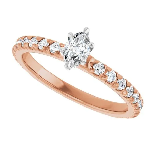 Claw-Prong Hidden Halo-Style Engagement Ring Image 5 Mark Jewellers La Crosse, WI
