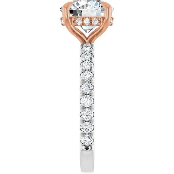 Claw-Prong Hidden Halo-Style Engagement Ring Image 4 Jimmy Smith Jewelers Decatur, AL