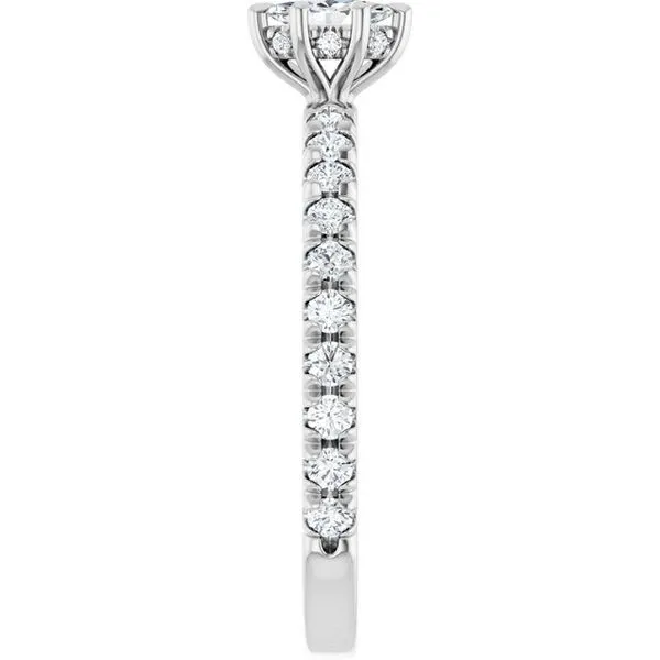 Claw-Prong Hidden Halo-Style Engagement Ring Image 4 JF Jones Jewelers Rochester, NY