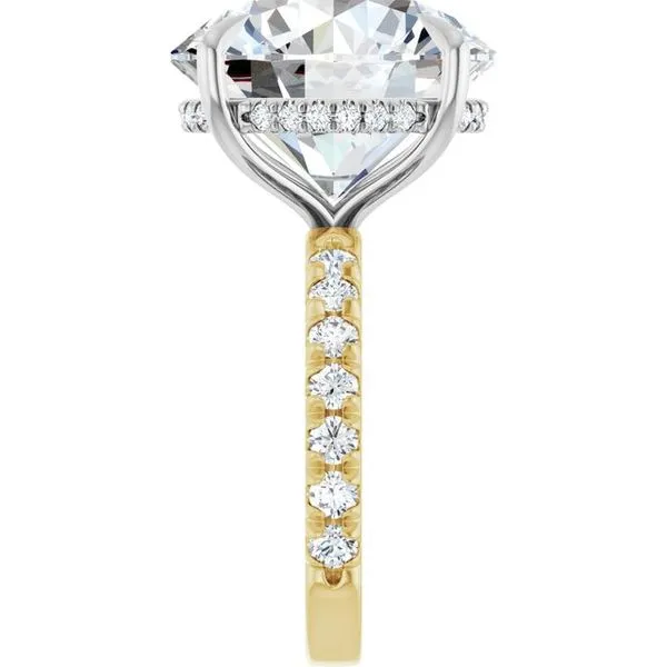 Claw-Prong Hidden Halo-Style Engagement Ring Image 4 Austin's Fine Diamonds & Jewelry Lyndhurst, NJ