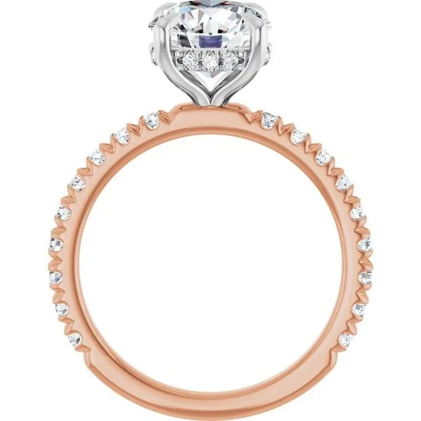 Claw-Prong Hidden Halo-Style Engagement Ring Image 2 Morin Jewelers Southbridge, MA