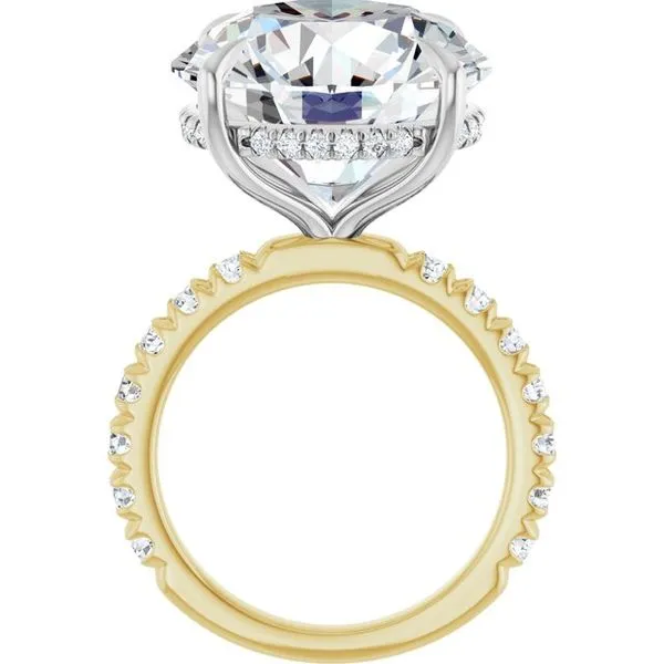 Claw-Prong Hidden Halo-Style Engagement Ring Image 2 Mark Jewellers La Crosse, WI