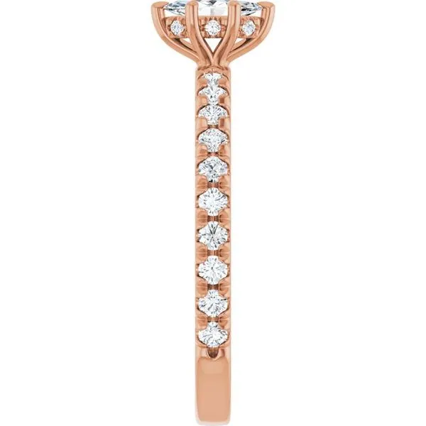 Claw-Prong Hidden Halo-Style Engagement Ring Image 4 Clater Jewelers Louisville, KY