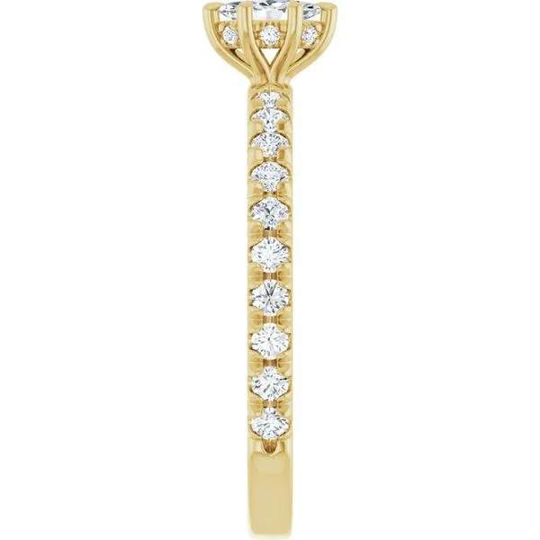 Claw-Prong Hidden Halo-Style Engagement Ring Image 4 Clater Jewelers Louisville, KY