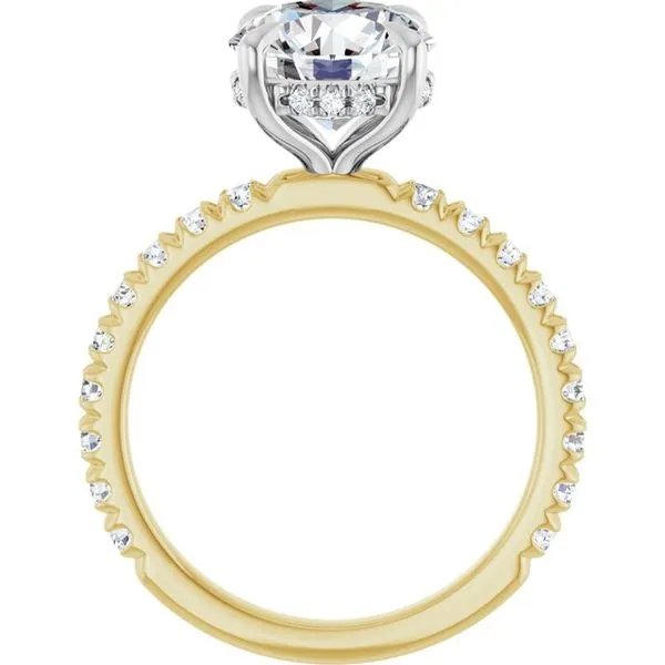 Claw-Prong Hidden Halo-Style Engagement Ring Image 2 Raleigh Diamond Fine Jewelry Raleigh, NC