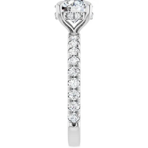Claw-Prong Hidden Halo-Style Engagement Ring Image 4 House of Silva Wooster, OH