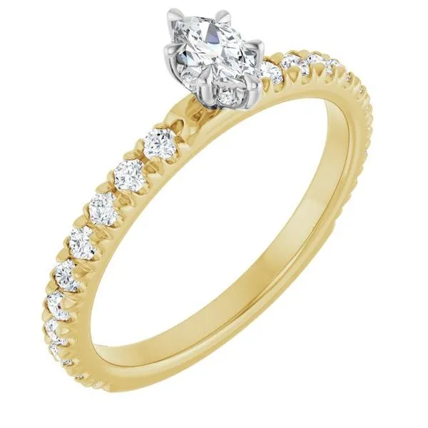 Claw-Prong Hidden Halo-Style Engagement Ring J. Thomas Jewelers Rochester Hills, MI