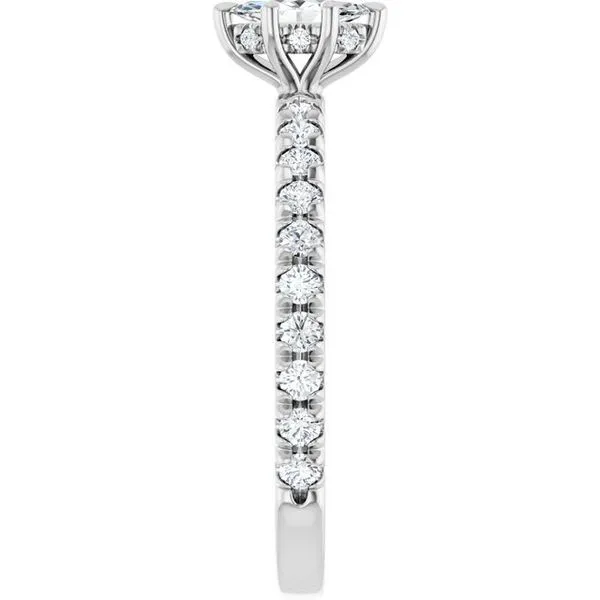 Claw-Prong Hidden Halo-Style Engagement Ring Image 4 Natale Jewelers Sewell, NJ